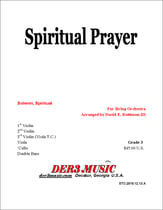 Spiritual Prayer Orchestra sheet music cover